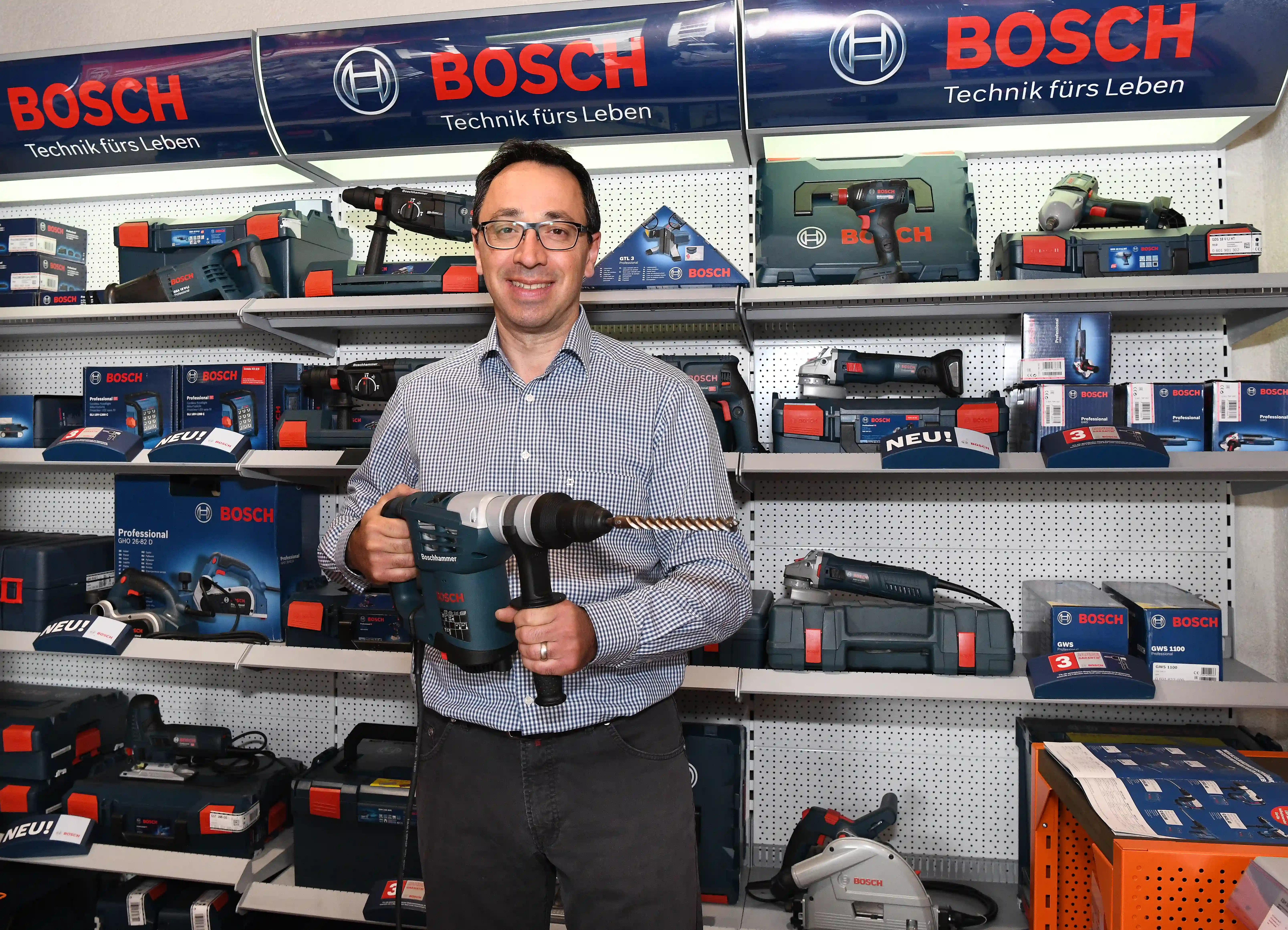 Bosch Bohrhammer GBH 4-32 DFR bei einer Beratungsvorführung